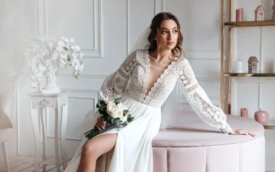 Vestidos de novia con manga larga: la elegancia que nunca se va y sirve para todo el año